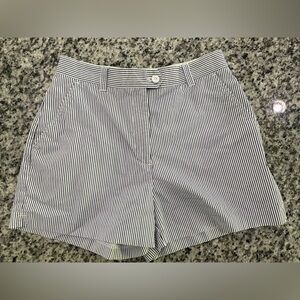 Tommy Hilfiger Green and White Striped Garment